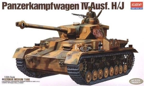 Panzerkampfwagen IV Ausf. H/J műanyag harckocsi makett