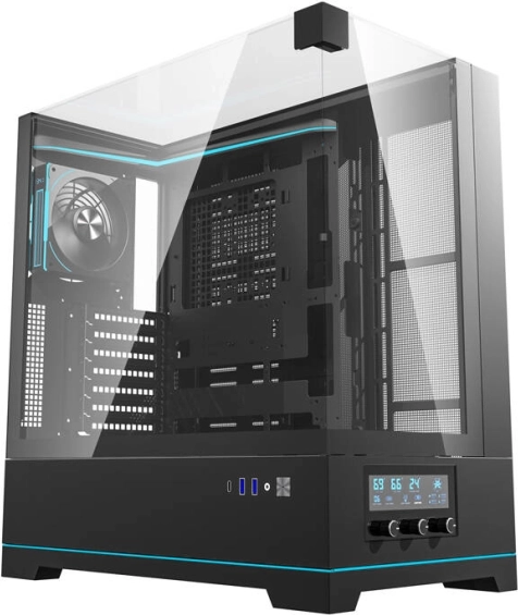 Darkflash DY450 PRO számítógépház ventilátorral fekete