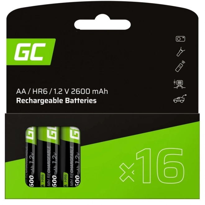 Újratölthető AA elemek akkumulátorral 2600 mAh - Green Cell