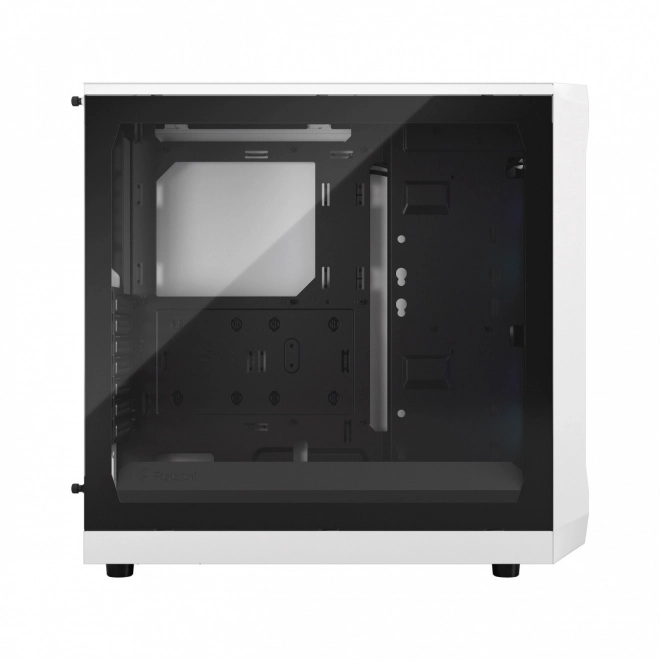 Focus 2 RGB fehér számítógépház, áttetsző üveggel