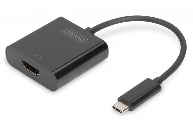 Hdmi 4K 30Hz ultra hd átalakító usb 3.1 típusú c-hez hanggal, fekete, 15 cm