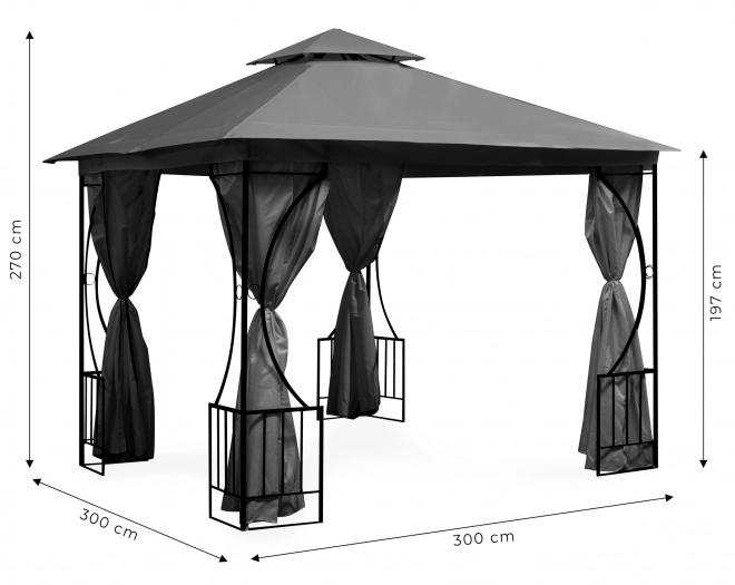 Kerti pavilon sátor 3x3 m