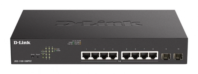 D-Link intelligens gigabites PoE+ switch 8 porttal