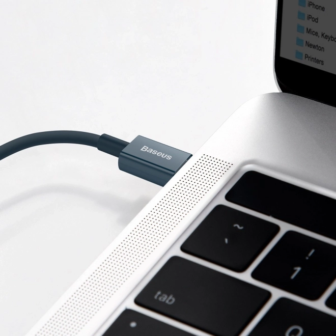 Baseus usb-c kábel iphonehoz, 20w, pd, 2m, kék