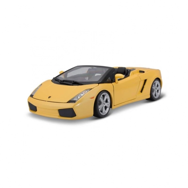 Bburago lamborghini gallardo spyder fémmodell sárga 1:18