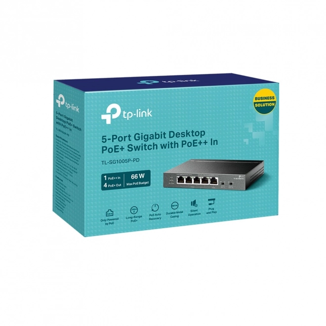 TP-Link TL-SG1005P-PD hálózati kapcsoló 5 gigabites PoE porttal