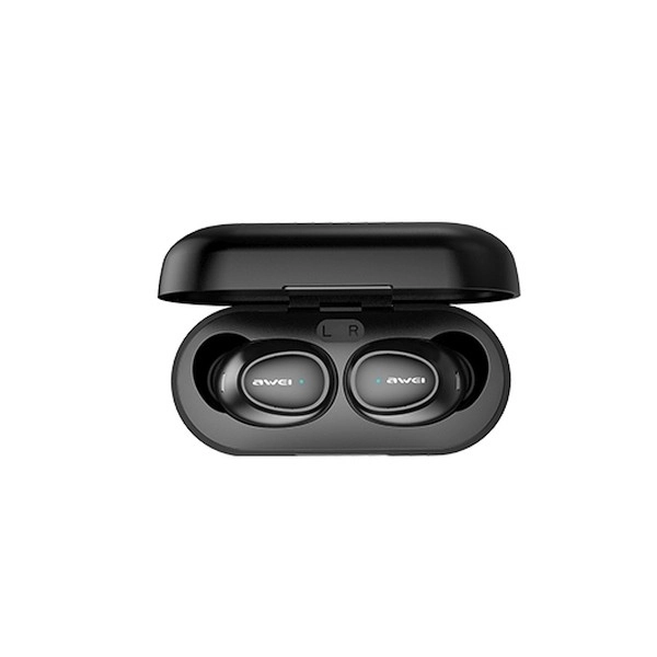Vezeték nélküli fülhallgató Bluetooth 5.0 dokkolóállomással - fekete