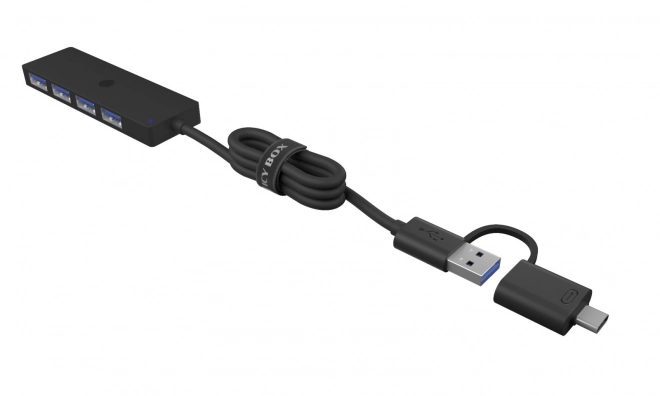 4-portos USB hub Type-C és Type-A