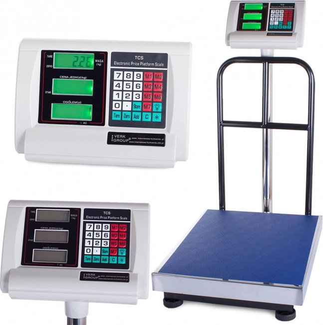 ELEKTRONIKUS RAKTÁRI MÉRLEG 50x40 ALAP 300 kg
