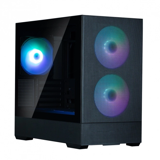 P30 Air mATX Mini Torony Ház ARGB ventilátorokkal fekete