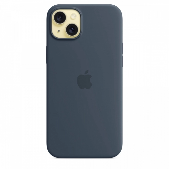 Silikon tok MagSafe-val iPhone 15 Plus-hoz - Viharos kék