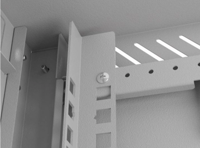 Lanberg 10 colos 6U fali rack szekrény szürke