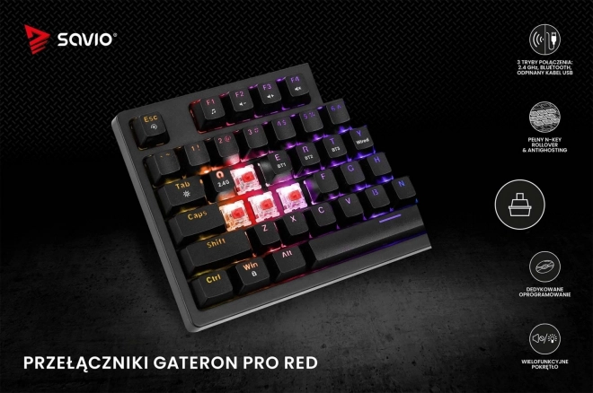 Vezeték nélküli mechanikus billentyűzet Phenix Gateron Red