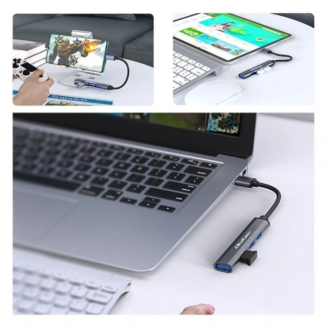 USB-C 3.1 HUB adapter 4 az 1-ben