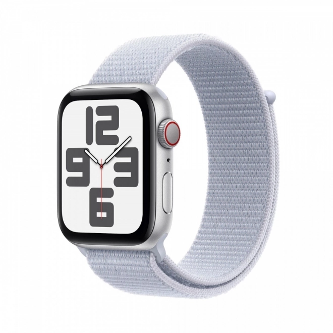Apple Watch SE: GPS + Cellular, alumínium, világoskék felhő sportpánttal, 40 mm