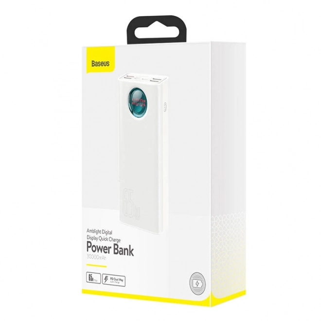 Baseus amblight 30000mAh powerbank fehér