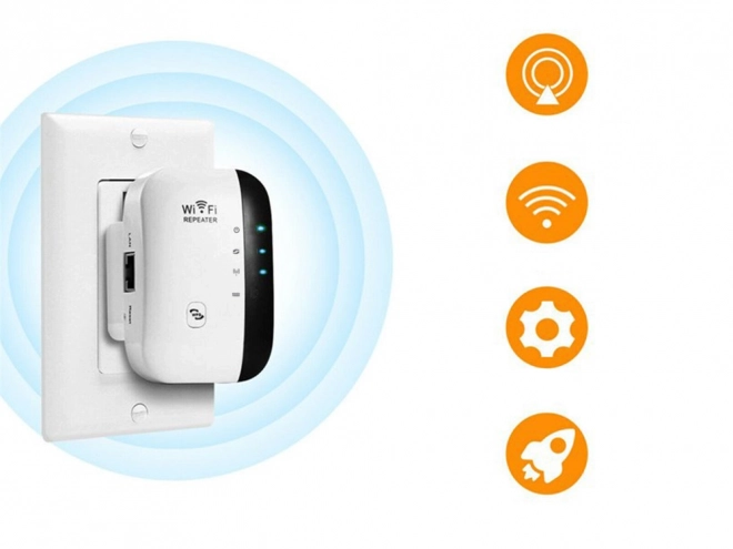 Wi-Fi jelerősítő és hatótávnövelő 300 Mbps