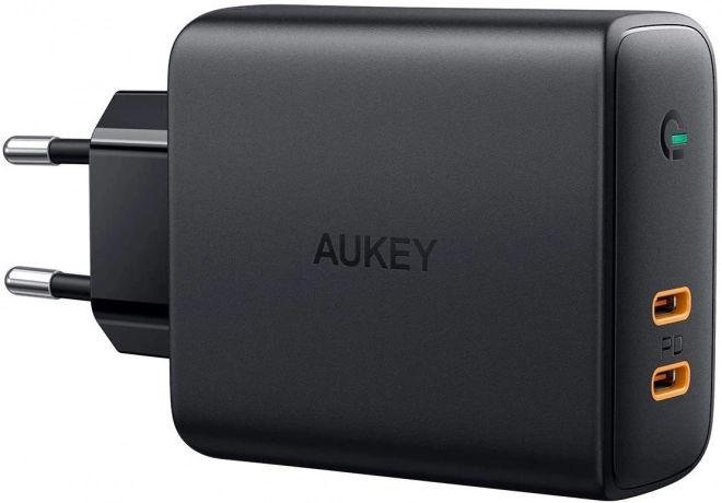 Aukey kétportos USB-C hálózati töltő GaN technológiával