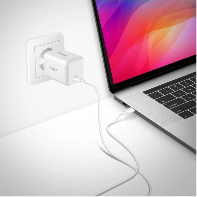 Fehér USB-C hálózati töltő 45W