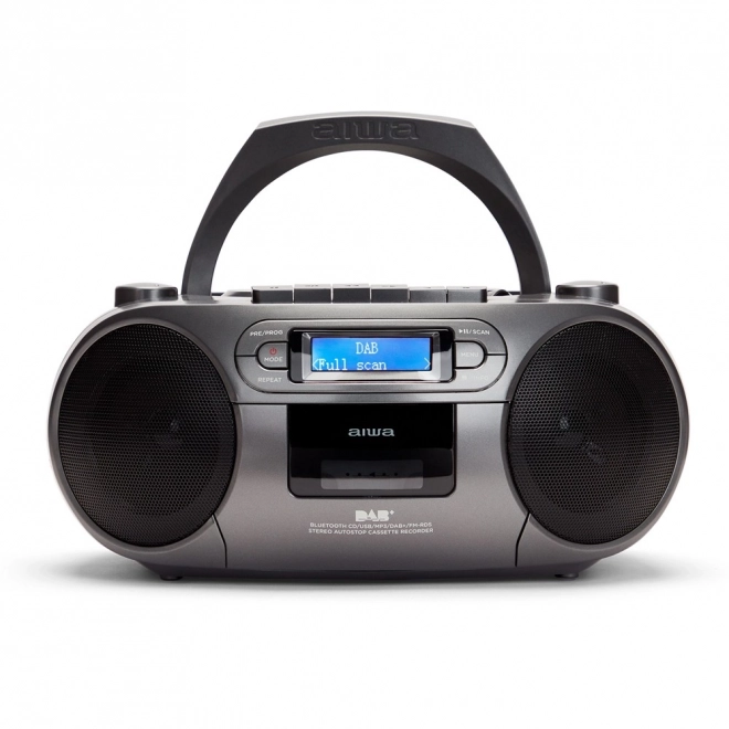 Hordozható BOOMBOX rádió és zenelejátszó DAB+ CD/MP3/USB/TAPE/BT