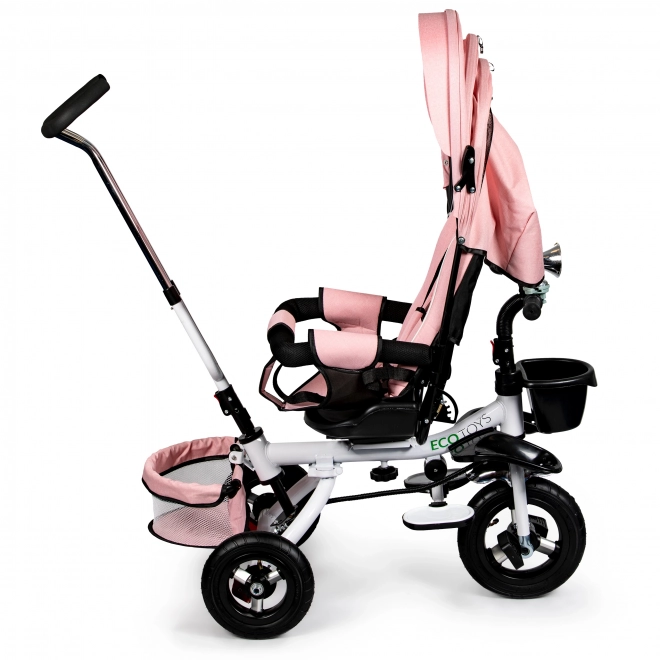 360°-os forgó háromkerekű Pink Delux tetővel