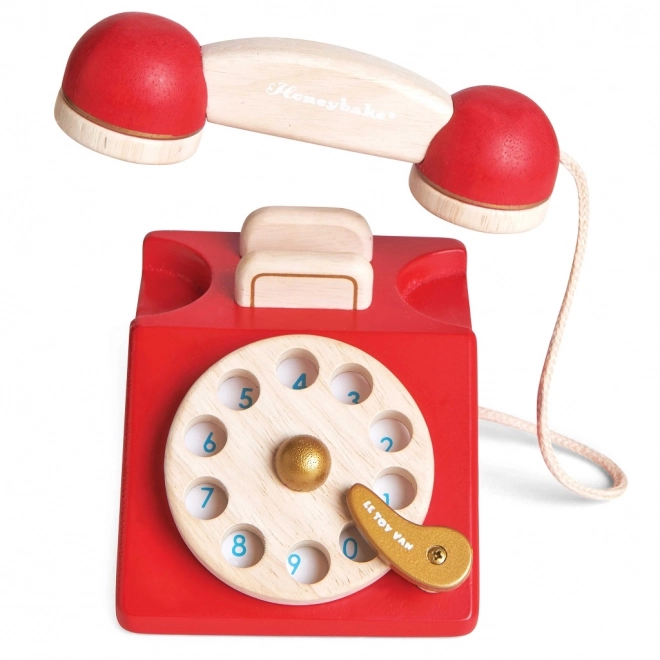 Vintage fa játék telefon - Le Toy Van