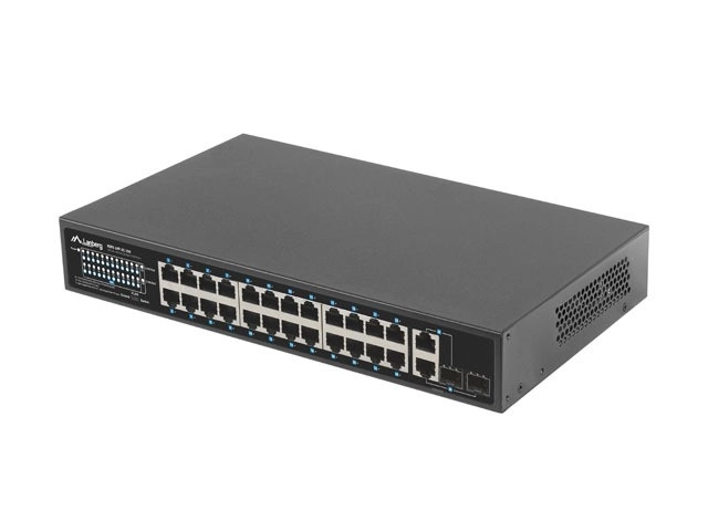 Lanberg Poe+ hálózati switch 24 porttal