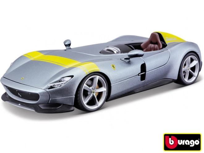 Ferrari Monza SP1 modellautó - ezüstkék - 1:24 méretarány