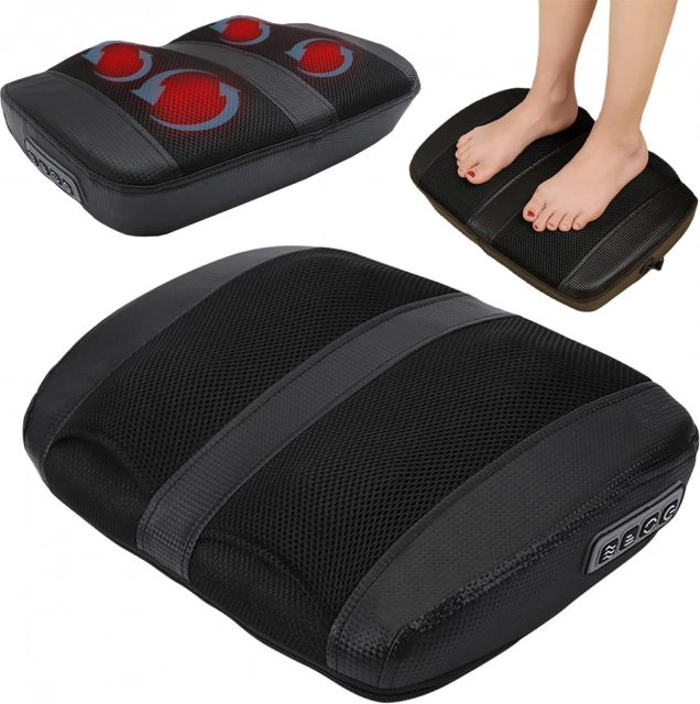 Elektromos shiatsu lábmasszírozó fűtéssel