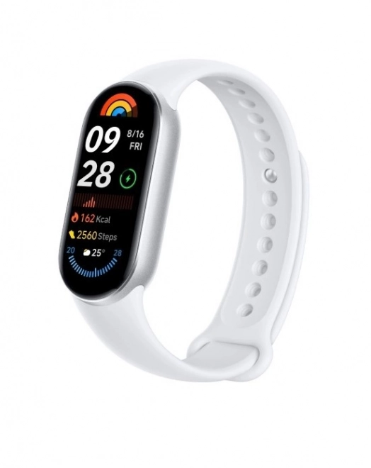 Xiaomi Mi Smart Band 9 sportos okoskarkötő - ezüst