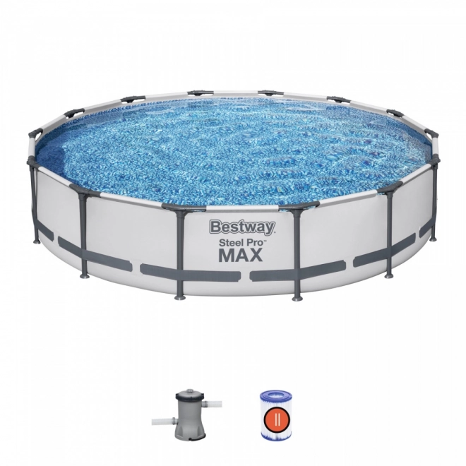 Medence Steel Pro MAX 427x84 14FT BESTWAY 3 az 1-ben + szivattyú + szűrő II
