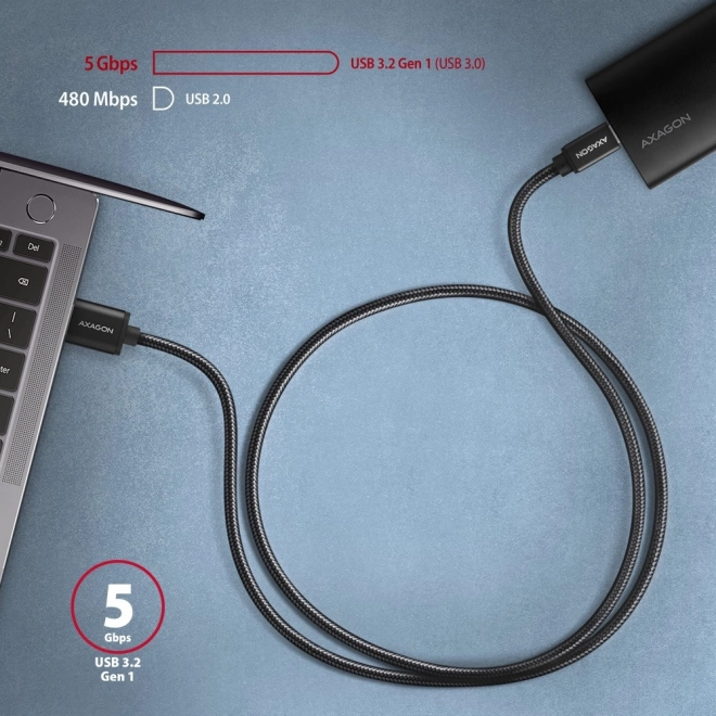 Prémium USB-C - USB-A kábel, 1.5 m, gyors adatátvitelre és töltésre