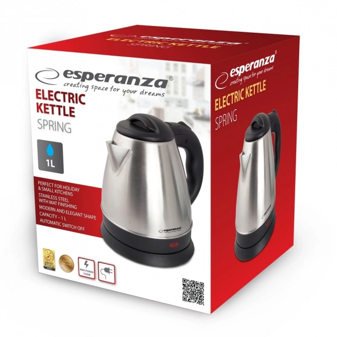 Elektromos vízforraló inox 1.0L