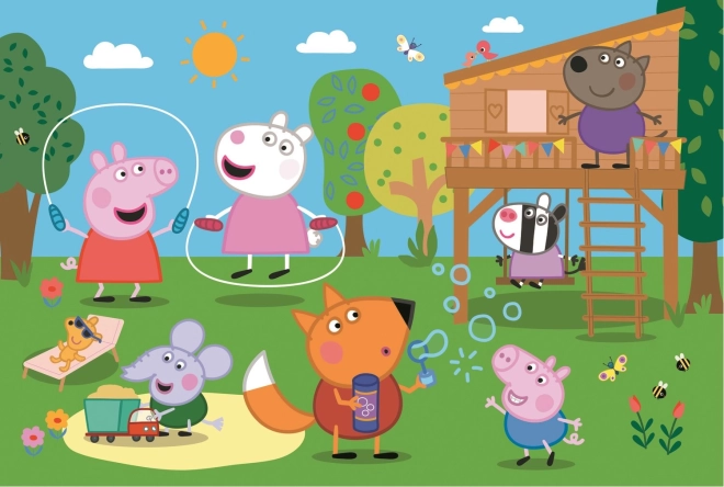 Peppa malac mulatság a fűben maxi puzzle 24 darabos - Trefl