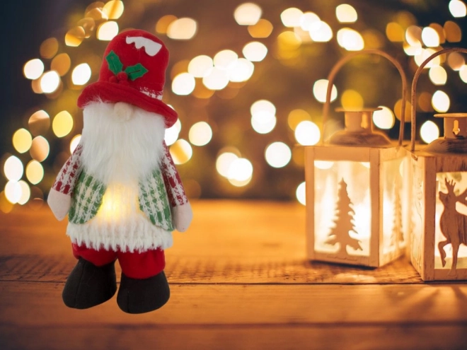 Szellem karácsonyi kobold LED világítással 30 cm