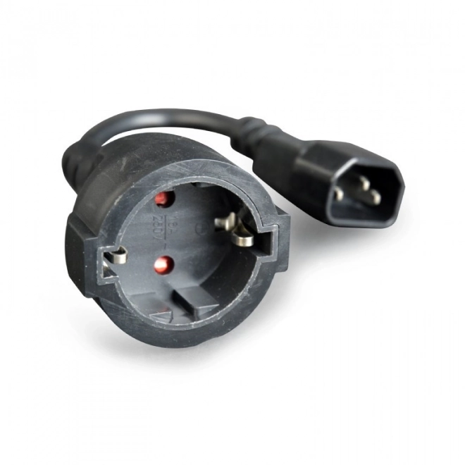 Adapter IEC320 C14-ről SCHUKO-ra 15 cm