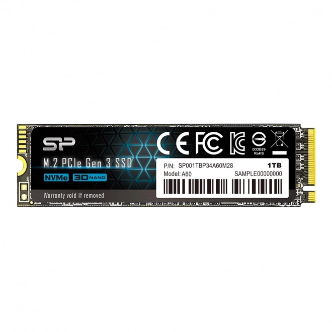 Silicon Power P34A60 SSD meghajtó M.2 PCIe NVMe 1TB