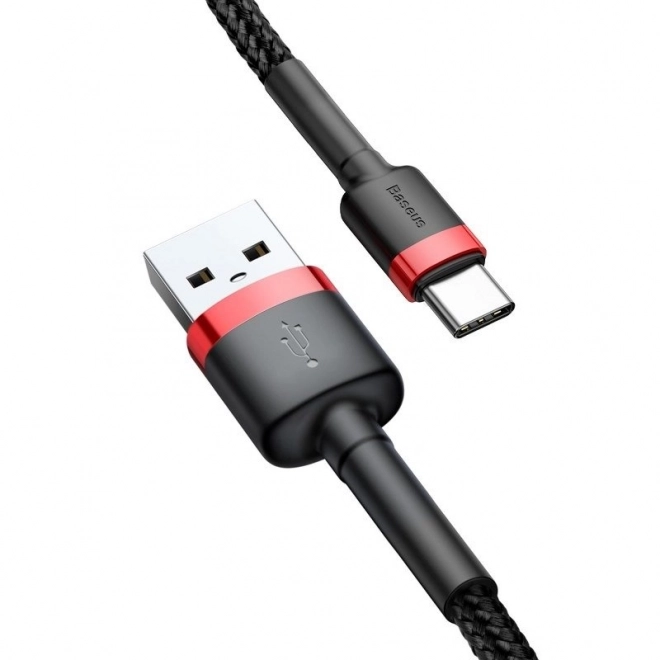 Baseus cafule usb-c kábel - fekete-piros