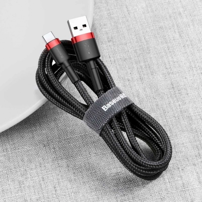 Baseus cafule usb-c kábel - fekete-piros