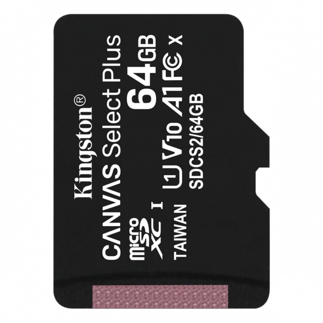 Kingston 64GB MicroSD kártya - Canvas Select Plus