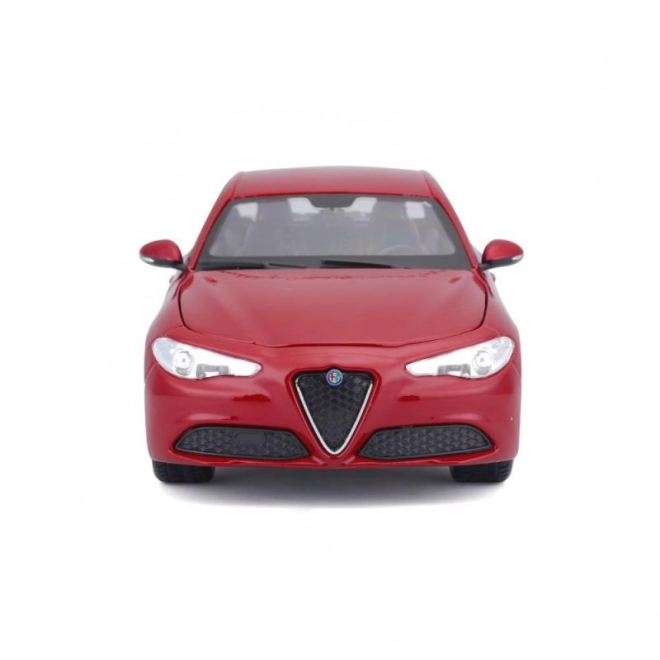 Alfa Romeo Giulia (2016) fém autómodell piros színben