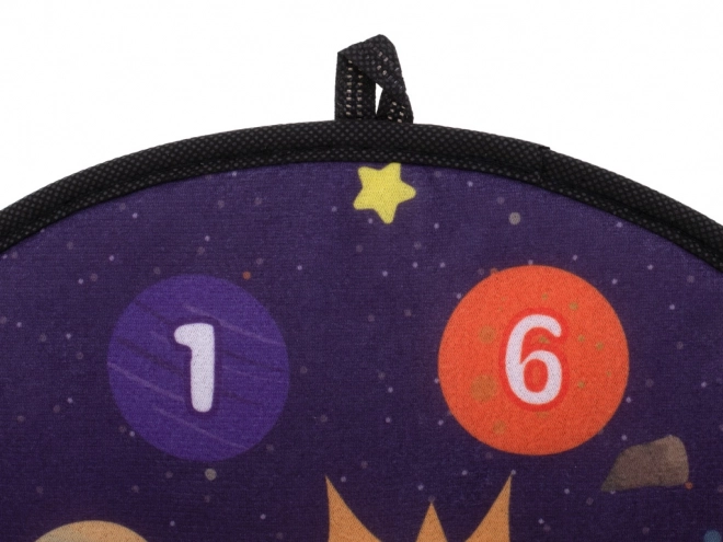 Gyerekeknek szánt űr darts játék tépőzáras labdákkal 36cm