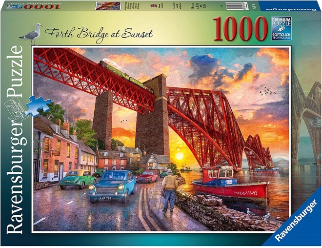 Ravensburger puzzle kelti híd naplementében, Skócia 1000 darabos