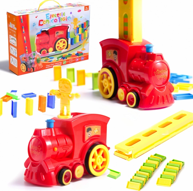 Domino pálya vonatos készlet gyerekeknek – Piros
