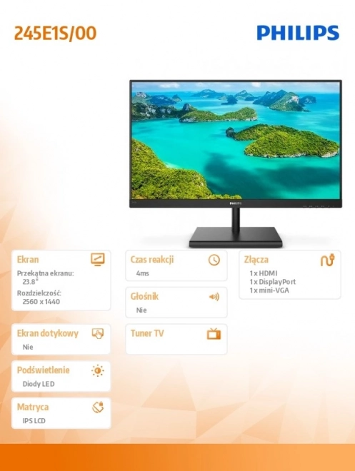 Ips Monitor 24 P Philips FreeSync technológiával