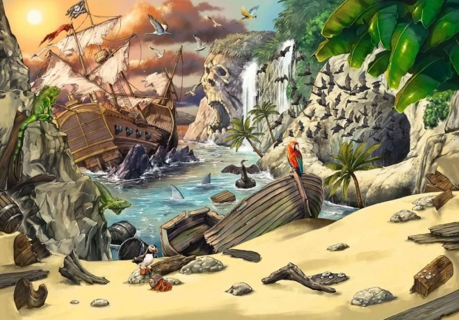 Pirate Escape Kaland Gyerek Puzzle 368 Darab