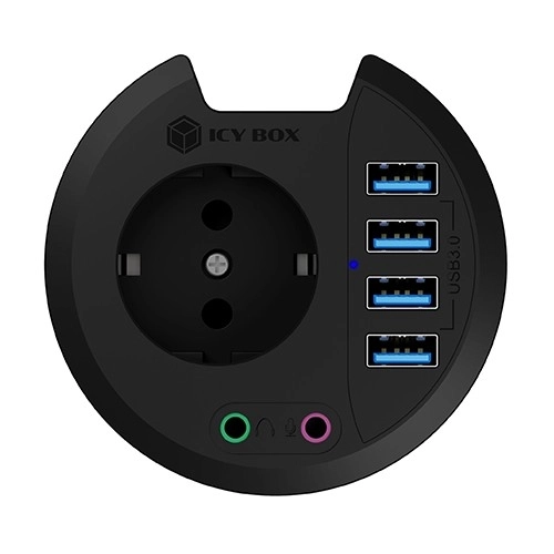 Irodai HUB 4x USB 3.0, Audio és 220V csatlakozó