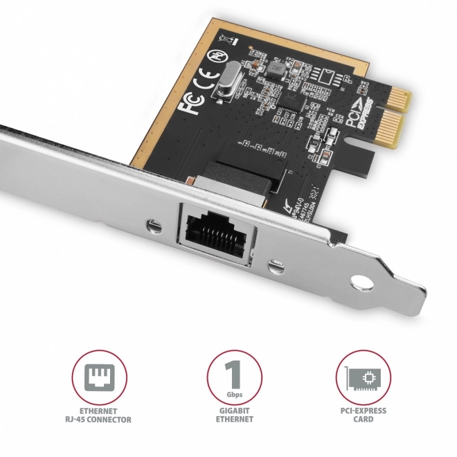 PCIe AXAGON Gigabit Ethernet hálózati kártya