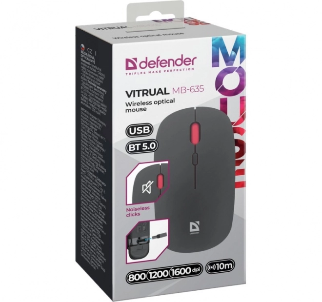 Defender vezeték nélküli csendes egér