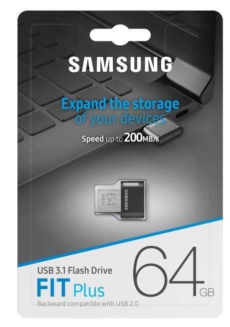 Samsung Fit Plus pendrive 64GB szürke